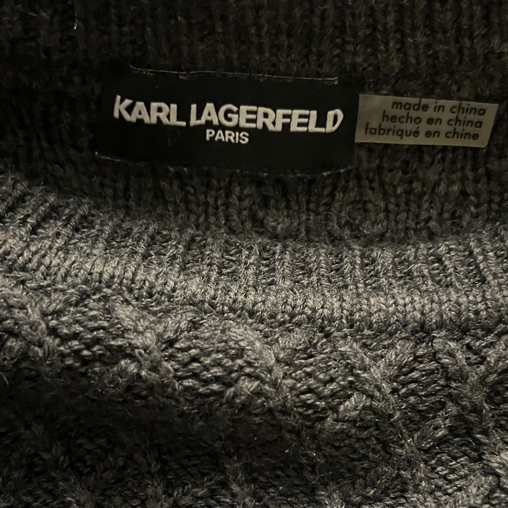 Karl Lagerfeld Charcoal Crewneck Sweater